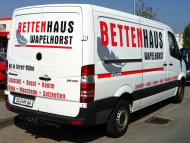 Transporter mit Plotschriften